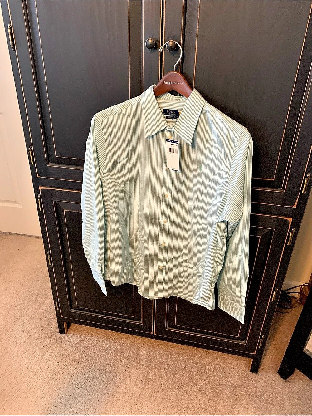 Polo Ralph Lauren Classic Fit Button-Down Shirt Striped Button-Down in Green &